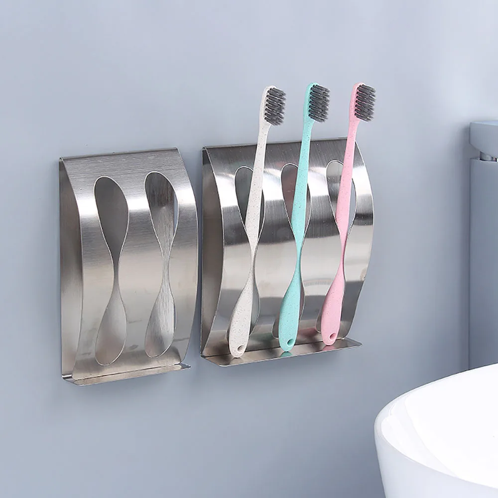 Нержавеющая сталь Зубная щётка полка настенное крепление держатель 3/2 крючок