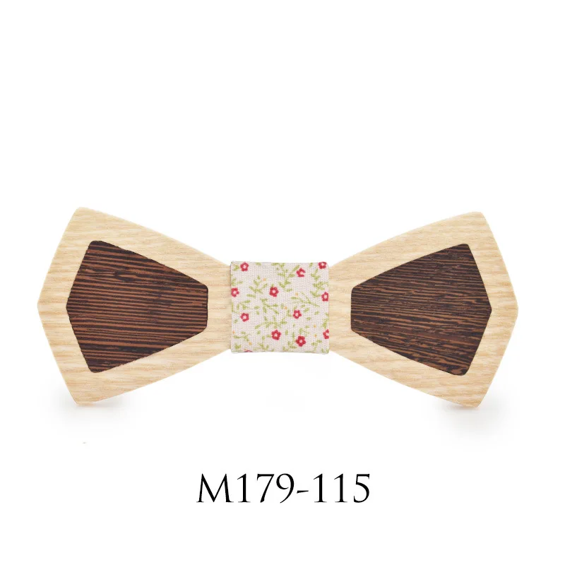Wood Bowtie Британский Взрослый мужской женский пэчворк дизайн деревянный модный галстук-бабочка жених свадебный бизнес бабочка галстук вечерние деревянная бабочка - Цвет: Wood Bowtie