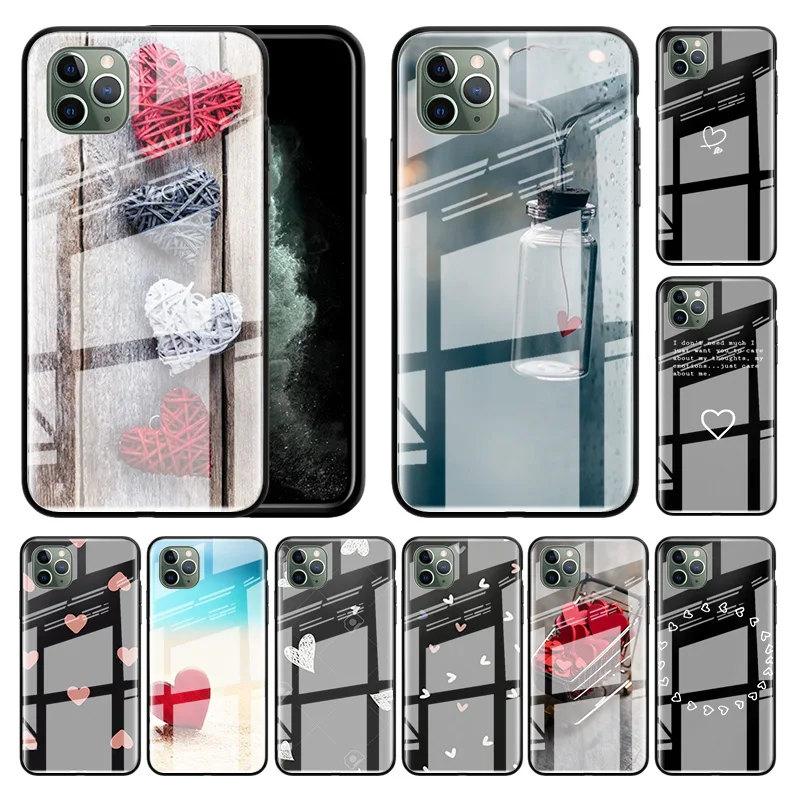 Чехол для Apple iPhone 12 11 Pro Max 8 7 XS XR X 6 6S Plus SE 2020 мобильный телефон стеклянный |