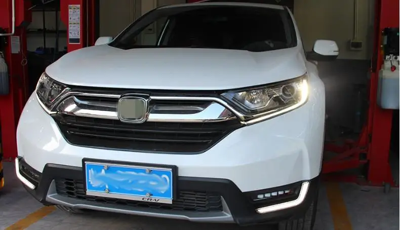 Подходит для Honda CRV CR-V2017-19 DRL вождения дневного света DRL с мигающим желтым поворотным сигналом противотуманная фара реле дневного света