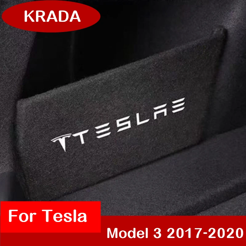 1PCS Trunk Boot Baffle For Tesla Model 3 Car Rear Trunk Storage Side Baffle Storage Board Shape Clapboard Car Accessories