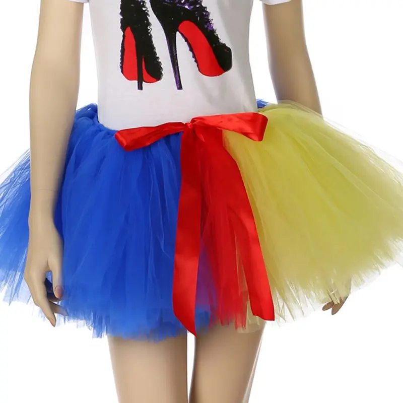 Kids Tutu Girls Netted Fluffy Skirt Stage Performance Halloween Cosplay Skirts E15E