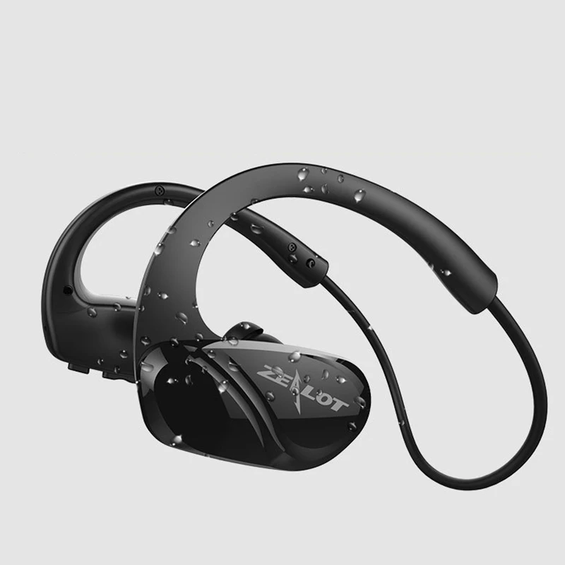 ABHU-ZEALOT H6 Спортивная bluetooth-гарнитура, Висячие Наушники 4,1, бинауральная беспроводная гарнитура для бега, затычки для ушей, водонепроницаемая Спортивная гарнитура HiF