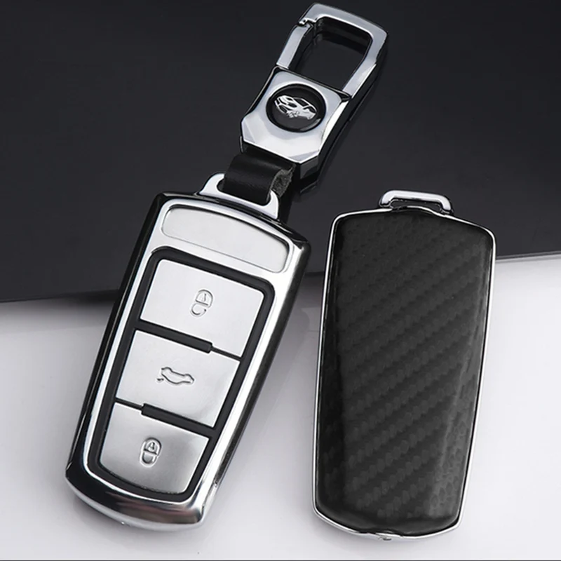 Чехол для ключей автомобиля из цинкового сплава для VW Golf Bora Jetta POLO GOLF Passat Skoda octevia A5 Fabia seat Leon B8 Gte, брелок для ключей, новинка