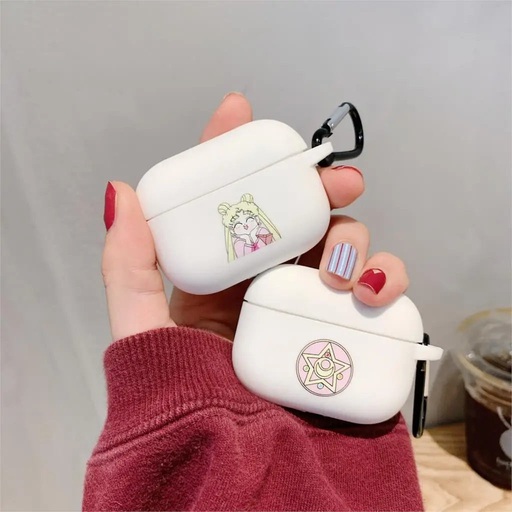 Чехол для AirPods Pro милый мультяшный розовый чехол наушников Apple Airpods 1 2 защитный с