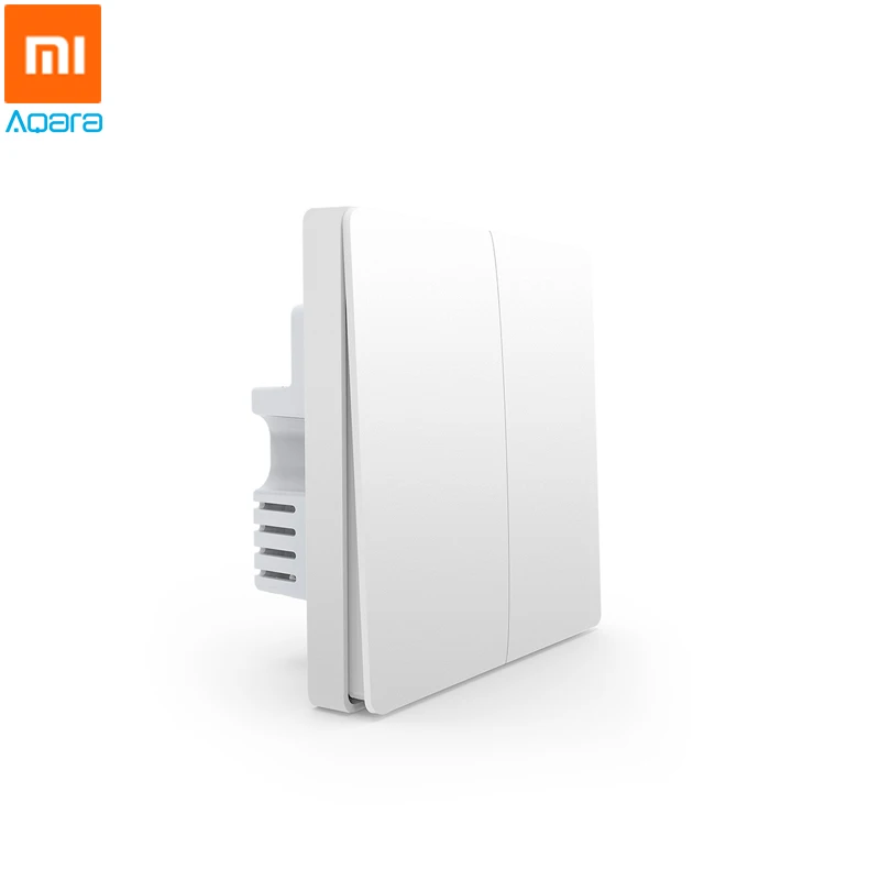 Настенный выключатель Xiaomi Aqara без нейтральной версии один огонь ZigBee умный свет дистанционное управление работа с HomeKit MIJIA APP