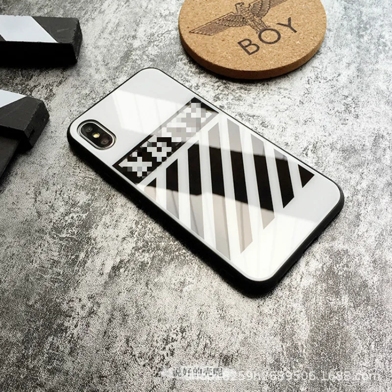 Европейский и американский бренд tide OW для iPhone 7 P, стеклянная оболочка iPhone, чехол для мобильного телефона 8 Plus, зеркальный чехол для пары XSMAX