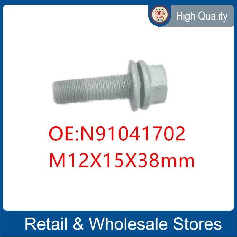 

1 Pcs FOR Self Locking Bolt M12X15X38mm N91041702 Rippschrauben Bremse Bremssattel hinten Rear sub-cylinder fixing screw