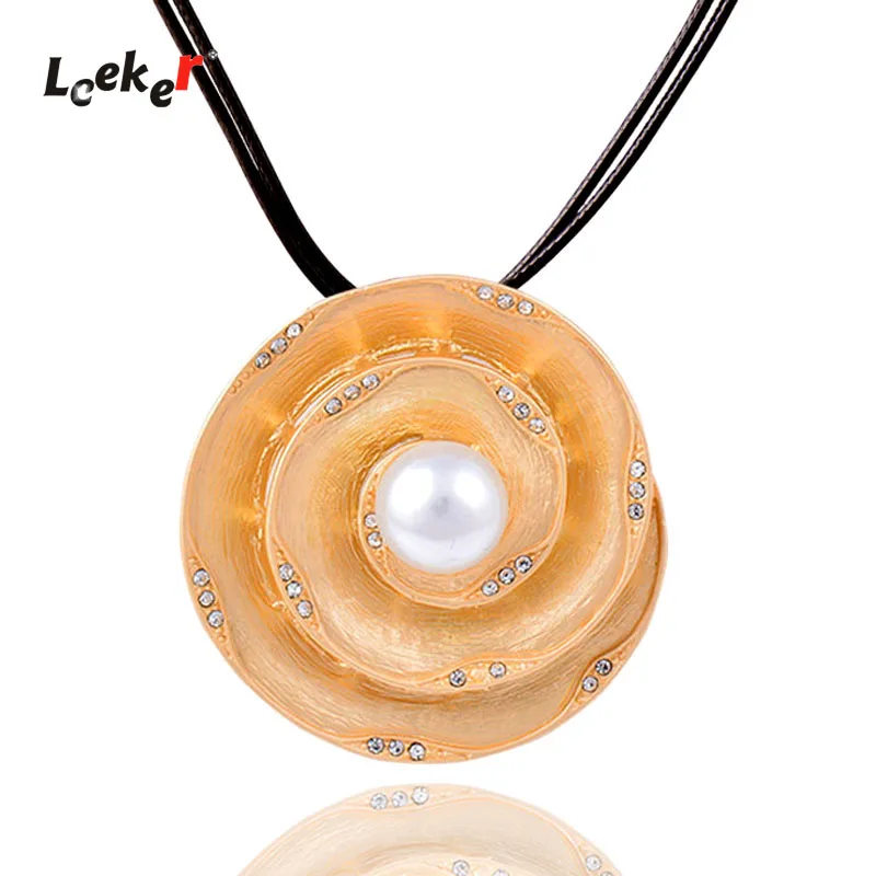 LEEKER массивное геометрическое ожерелье различных форм желтого белого черного