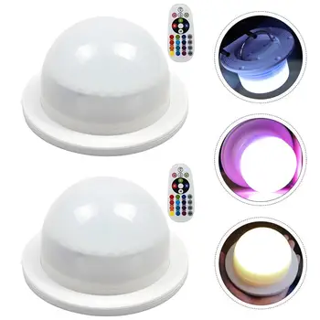 

2pcs Waterproof Lampwick Remote Control Wick With Battery Remote Control White