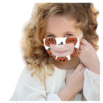 

1PC/3PC 8 Styles Halloween Mask Child Unisex Reusable Windproof Mouth Masks Protect Lip Language Combination Face Mask Mascarar