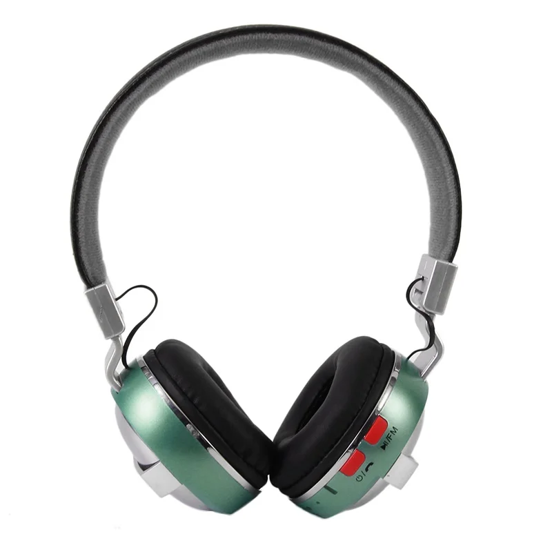 Зеленый Складные Наушники Bluetooth V4.1, стереогарнитура, микрофон с шумоподавлением, беспроводная гарнитура для планшета, мобильного телефона - Цвет: Зеленый