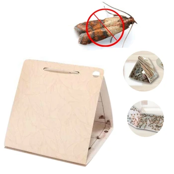 

Efficient Pantry Cloth Moth Adhesive Trap Meal Moths Strong Gel Plate Repeller Pest Reject Fly Trap Insects Killer A