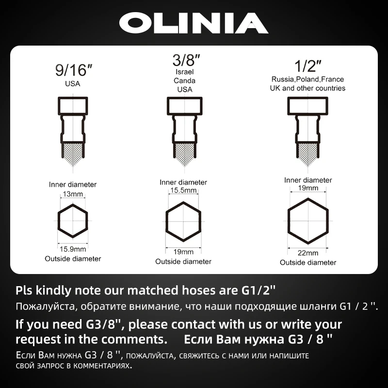 Смеситель для раковины из нержавеющей стали Olinia 304 матовый бесшовный смеситель