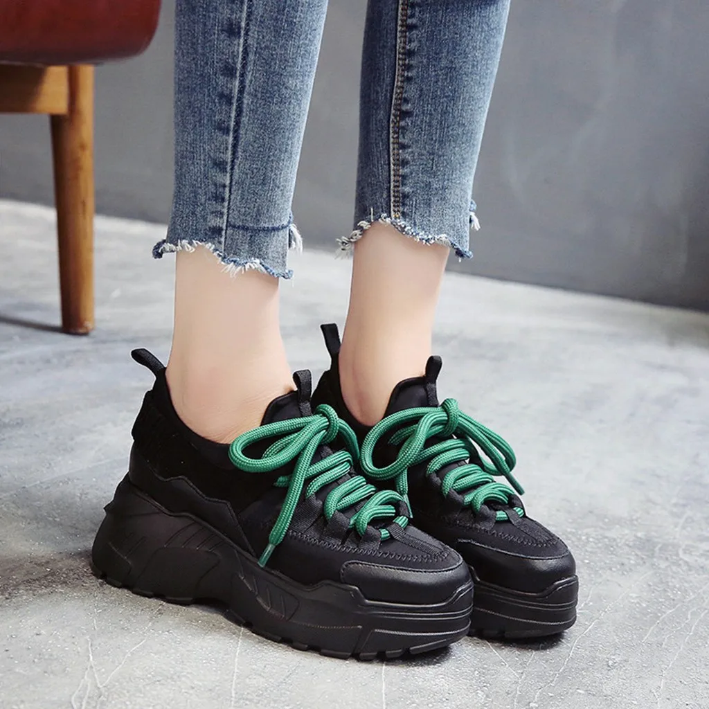 Обувь для бега; Модные женские разноцветные кроссовки; спортивные туфли на платформе; дышащая классная обувь; обувь balenciaca; W30726