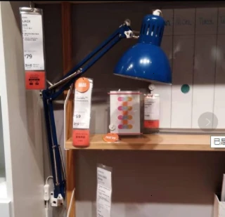 Blue5WIKEAlightbulb Рабочая лампа, складывающаяся лампа, лампа для учебы, лампа для работы в офисе, лампа для чтения, алюминиевая лампа, лампе, лампа, абажур - Цвет корпуса: Blue5WIKEAlightbulb