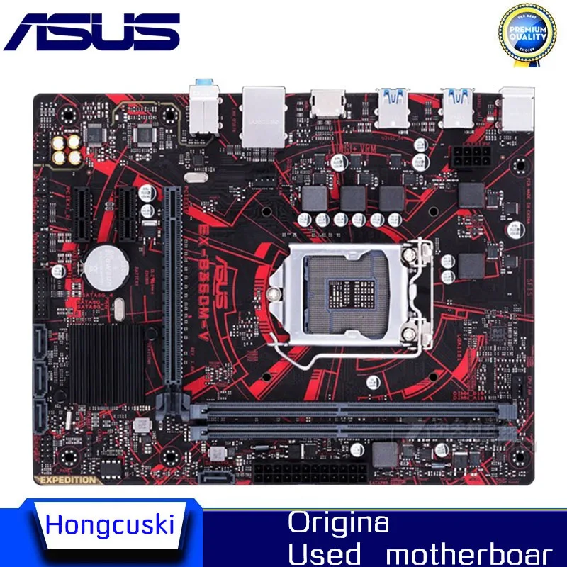 

Для ASUS б/у оригинальная материнская плата Socket LGA 1151 DDR4 B360 настольная материнская плата