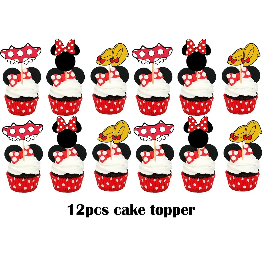 米妮蛋糕插十二只装