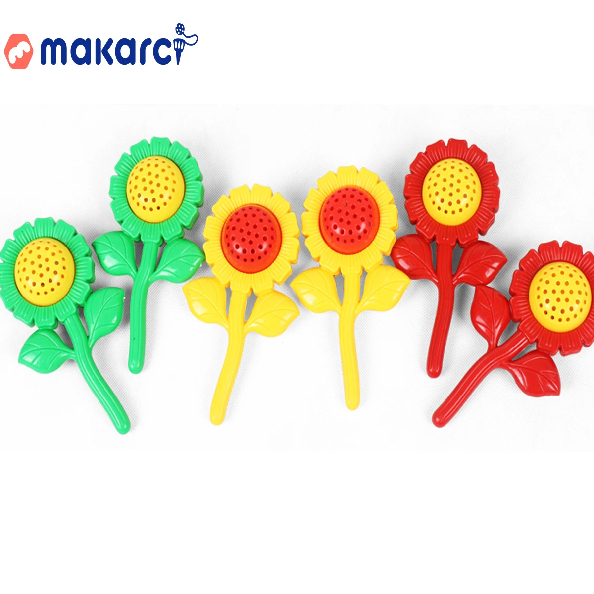 

Kindergarten Gymnastics Equipment Hand Ring Bell Children's Fitness Dumbbell Sound Plastic Dance Dumbbell Game Sunflower