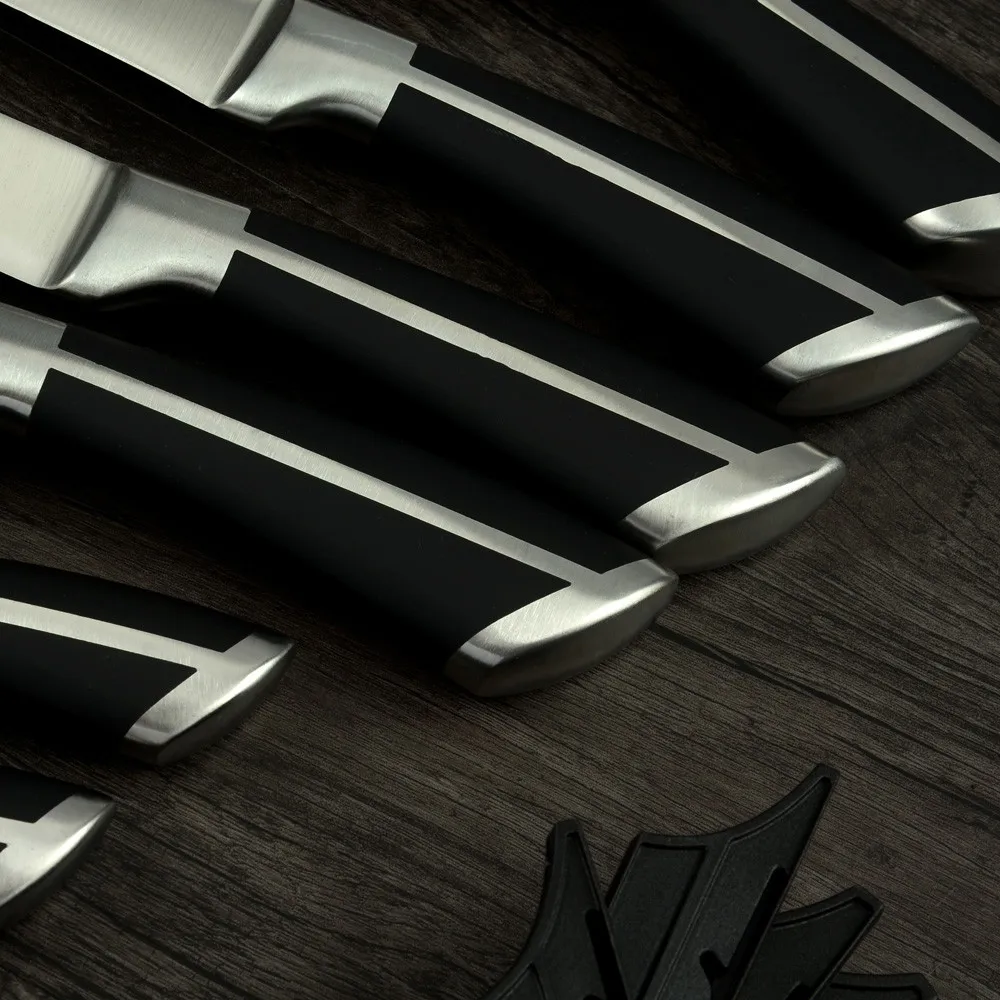Damask Brand 3Cr14 Stainless Steel Kitchen Knives Set High Quality Kitchen Knife With POM Handle With Free Gift Knife Covers