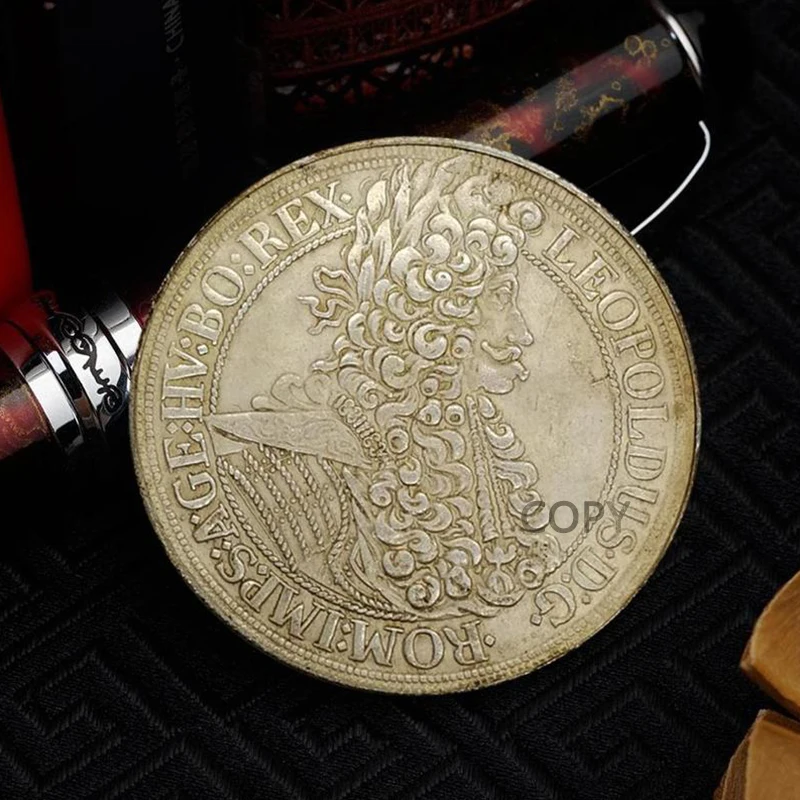 

Copy Replica Simulation Memorial Coin Collection Gift Scoin 1695 Holy Roman Empire Ancient Silver Memorial Coin Memorabilia
