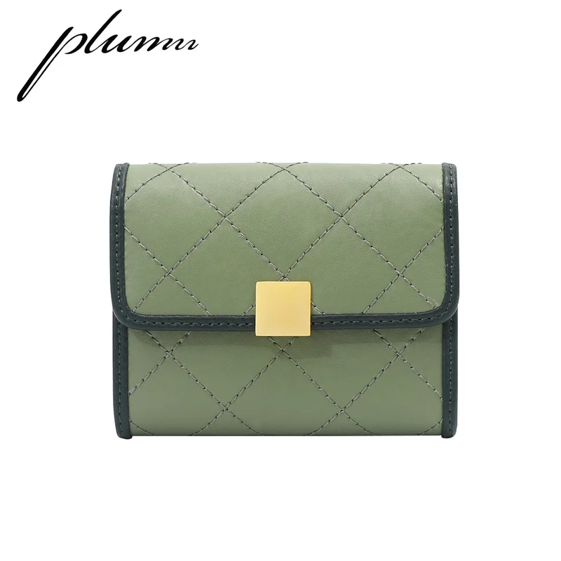 

Plumn Mini Wallet Leather Hand Bag Small Card Bag for Women