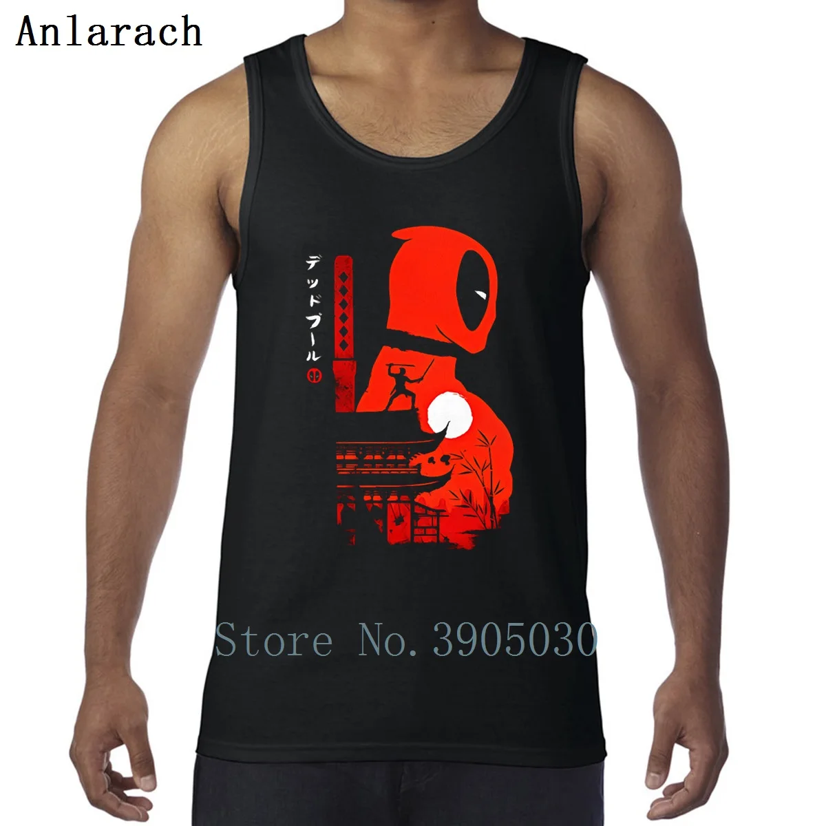 Dead Pool Ninja Mercenary Mexican Comic Hero Vests Spring Autumn Humorous Custom Tank Tops For Men Costume Cotton Workouts
