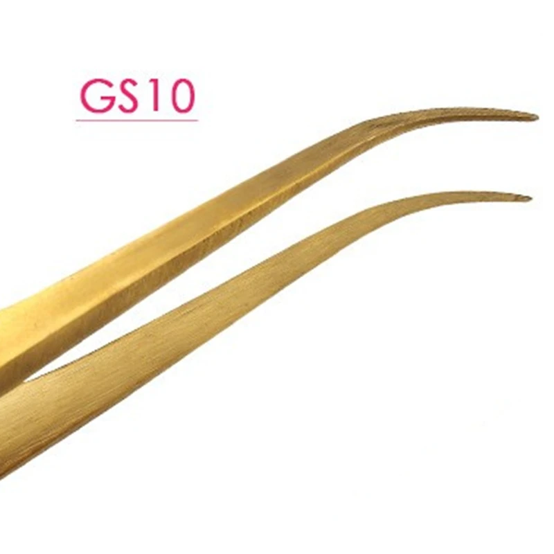 Высококачественный Пинцет из нержавеющей стали с золотым покрытием 3D 6D для