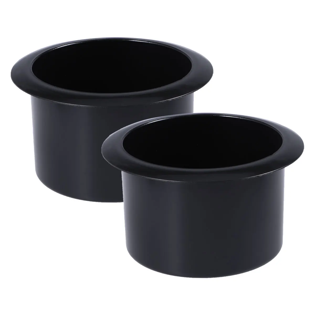 2pcsBlackPlasticReclinerHandlesReplacementCupHolderInsertfor