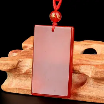 

Natural red agate pendant