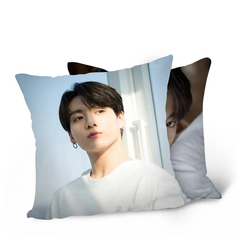 Kpop Bangtan мальчики карта душа Persona белый день Святого Валентина JIMJIN JIN SUGA J-HOPE Рэп монстр фото Мягкая Наволочка - Цвет: JUNG KOOK