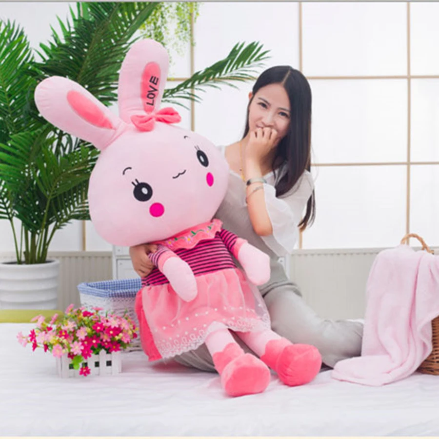 Кролик Куклы Плюшевые классические кролик игрушка забавный кролик Kawaii плюшевая подушка для детей друзья девочки милые животные CC50MR