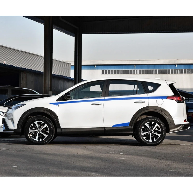 Подходит для Toyota Rav4 2017 2018 автомобильные наклейки крутые гоночные боковые двери