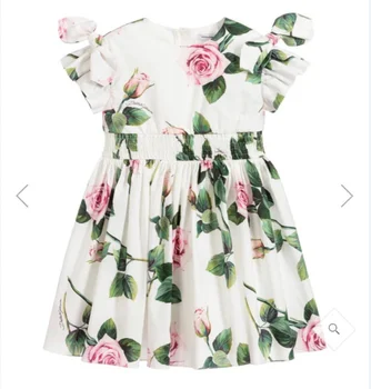 

Girls Children's Summer New Fashion Floral Dress 90-150 Kids