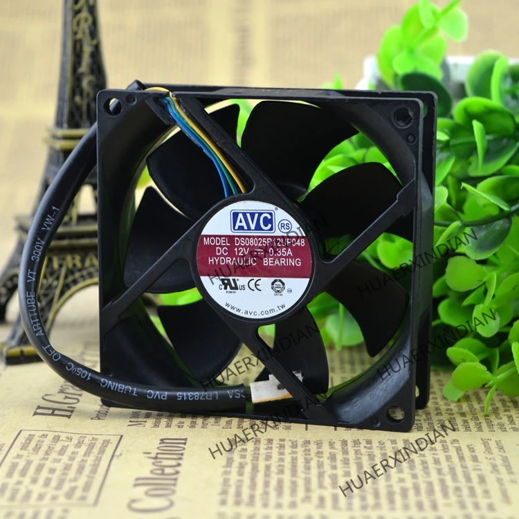 

Original NEW 8025 8cm 4 wires PWM DS08025R12UP026 Motor protection cooling Fan