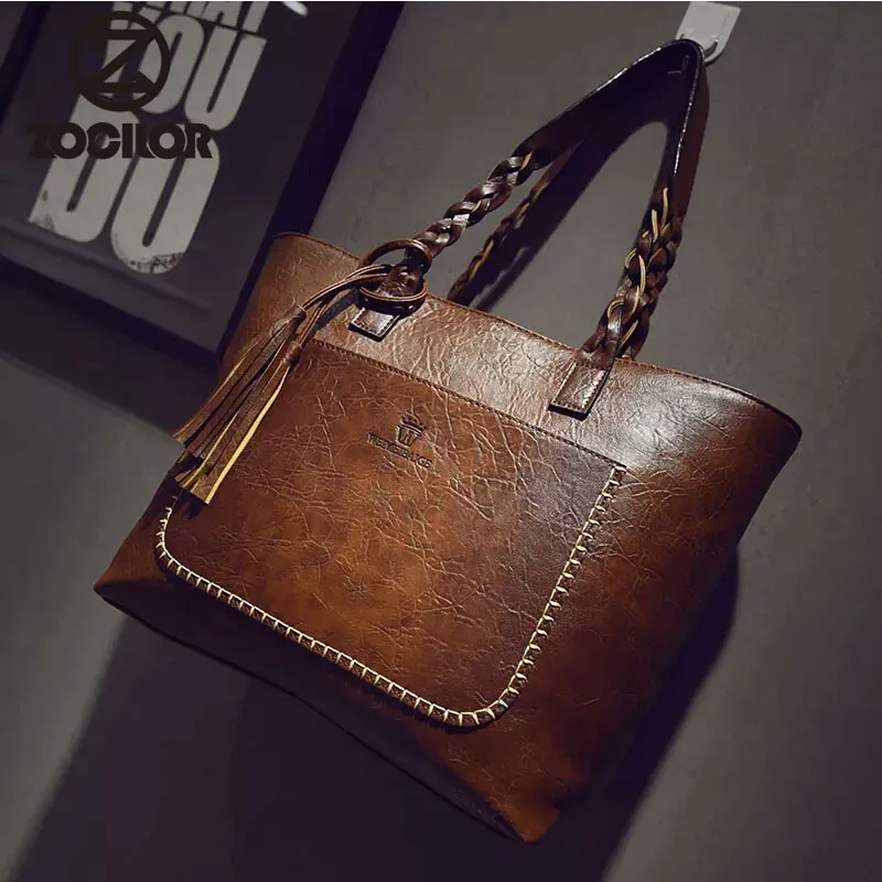 Большие вместительные женские сумки через плечо bolsos новые женские сумки-мессенджеры с кисточкой известные дизайнеры кожаные сумки
