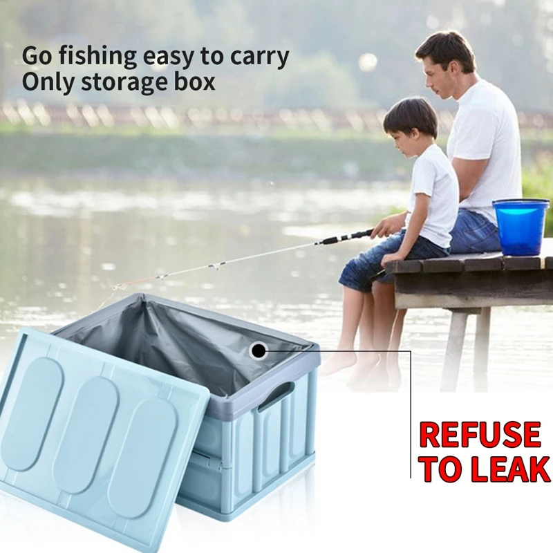 30л органайзер для одежды с крышкой утолщенный многофункциональный ящик для хранения ручки складной практичный Автомобильный багажник Экономия пространства контейнер