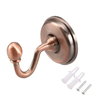

uxcell 2Pcs Curtain Drapery Holdback Wall Mounted Hook Red Bronze 60X48X15mm to Kitchen Living Room Bedrooms Bathrooms etc