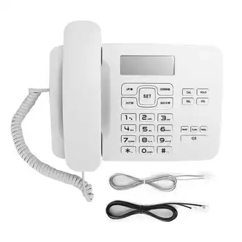 

Telephone KX T7001 FSK/DTMF Dual System Home Office Telephone with LCD Calendar Display White Corded Telephone Home Telephone
