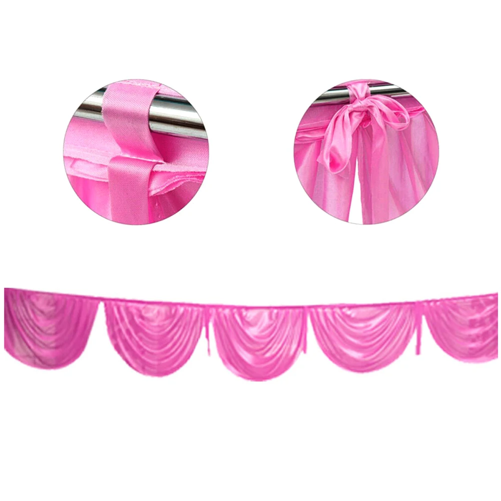 Textiles Party Smooth Panel Celebration Backdrop Curtain DIY Hanging Event Drape Stage Ice Silk Photography Wedding Decor