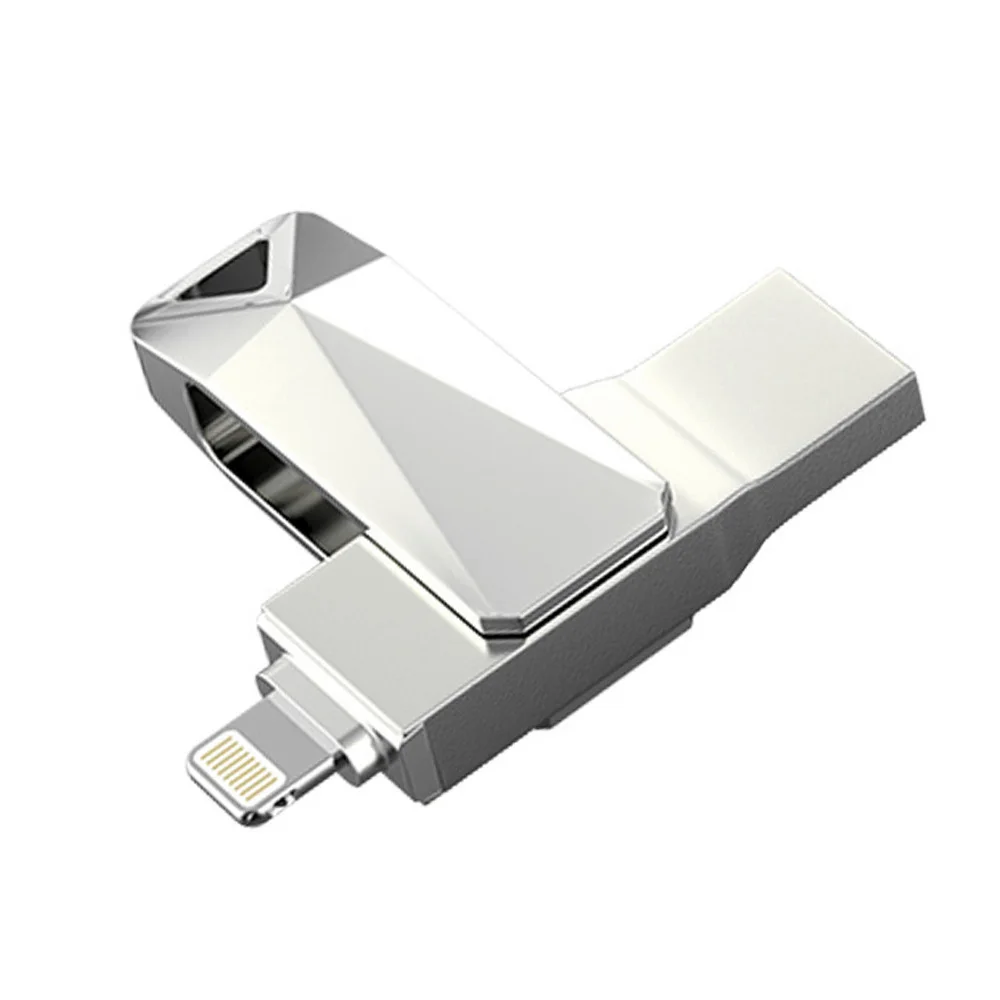 LL TRADER Mini USB карта памяти 128 Гб OTG USB флеш-накопитель для iPhone 64 ГБ флеш-накопитель для iOS iPad Android type-C 32 Гб - Цвет: U31 silver