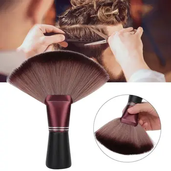 

Professional Fan Shape Soft Hairdressing Hair Cutting Broken Hair Sweep Brush Neck Sweep Tool Styling Tool Accessories Hair Care