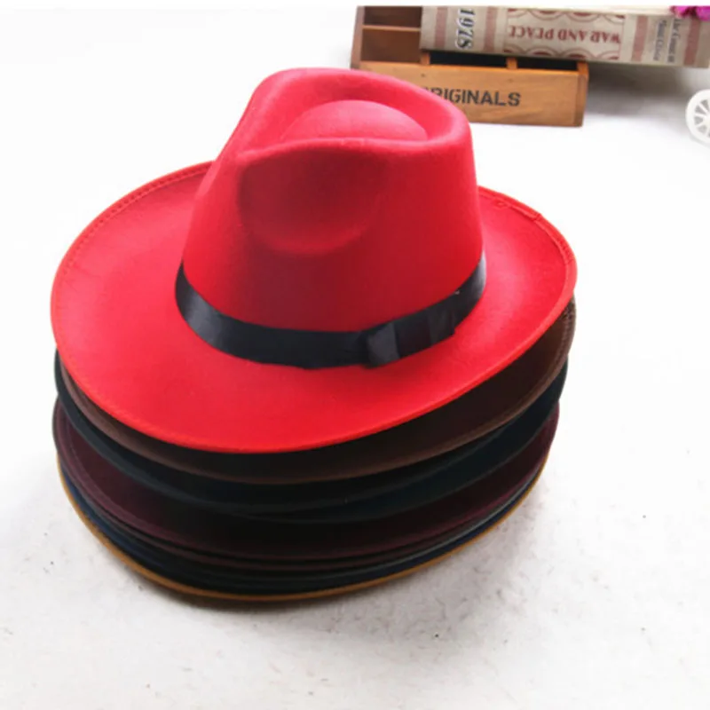 Фетровая шляпа, твердая винтажная Панама, Шляпа Fedora, Мужская Гангстерская шляпа, зимняя шапка, распродажа, широкополый британский стиль, женская мужская модная теплая