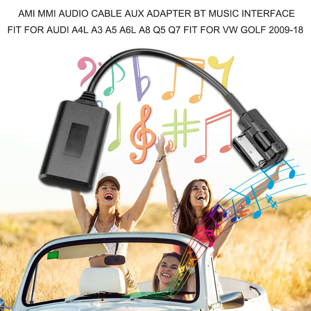 AMI MMI аудио кабель Aux адаптер BT музыкальный интерфейс подходит для Audi A4L A3 A5 A6L A8 Q5 Q7 подходит для VW Golf 2009-18 автомобильные аксессуары