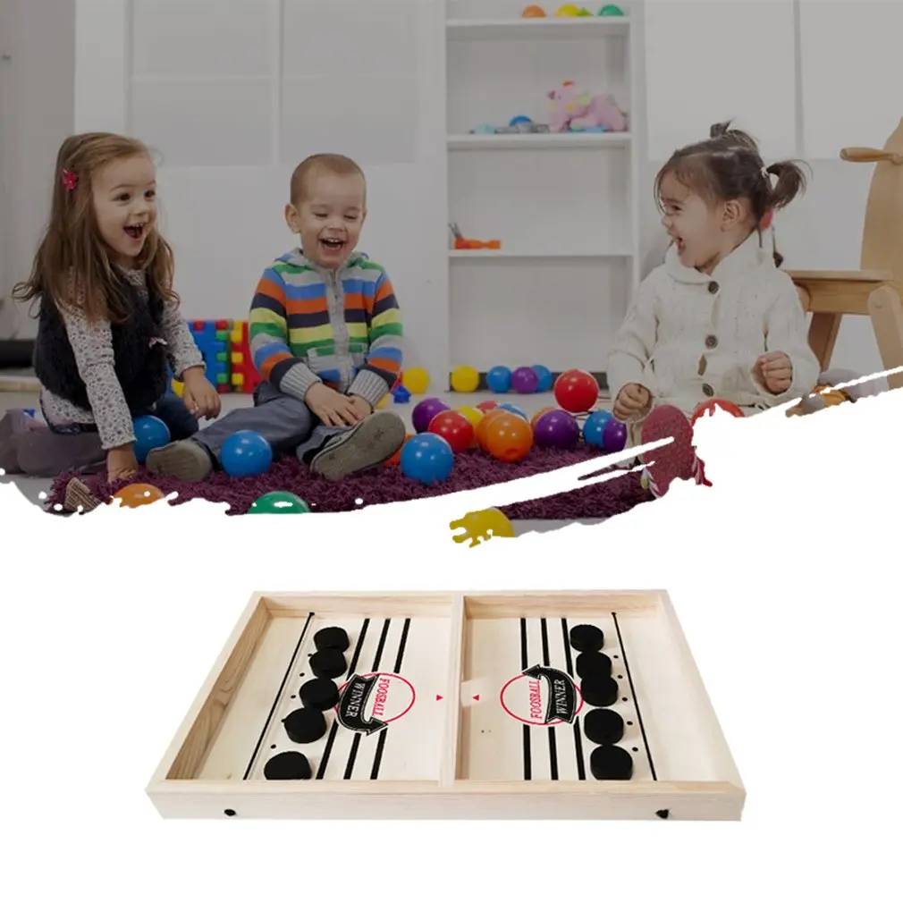 1 Set Fast Sling Puck Game Paced SlingPuck Winner Board Toys Family Games for Child Desktop Battle Ice Hockey