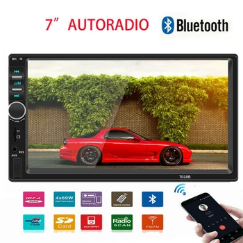 

1pc Car MP5 Player USB FM Transmitter U Disk LCD Display Car Kit Charger Adapter With Remote Control Steering Wheel Controls