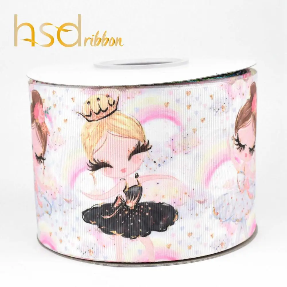 HSDCraft 22 мм 25 мм 38 мм 50 мм 75 мм 3 дюйма куклы серии HT на Grosgrain ленты для волос лук - Цвет: 04