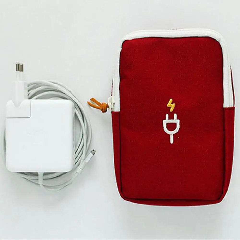 Чехол power Bank для гарнитуры, защитный чехол для сумки, аксессуары для мыши, цифровая походная упаковка, однотонная сумка для хранения телефона