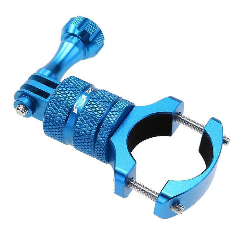 Синий Зажим из алюминиевого сплава, регулируемое крепление для велосипеда, быстросъемный держатель для телефона, прочная Поддержка камеры для Gopro Hero - Цвет: Синий