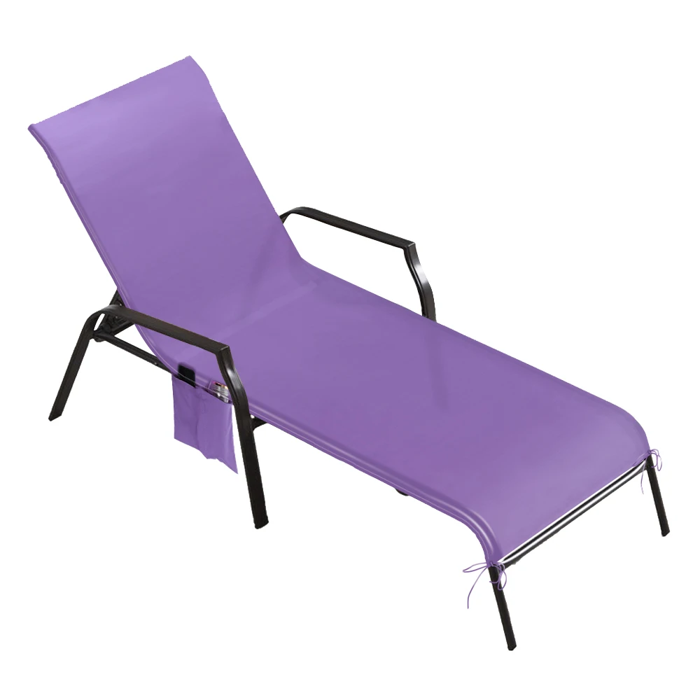 purple 214,5*75 см праздничный пляжный чехол для кресла для отдыха, полотенце, летняя классная кровать, пляжное полотенце для сада, шезлонг, коврик на стул с большим карманом - Цвет: purple